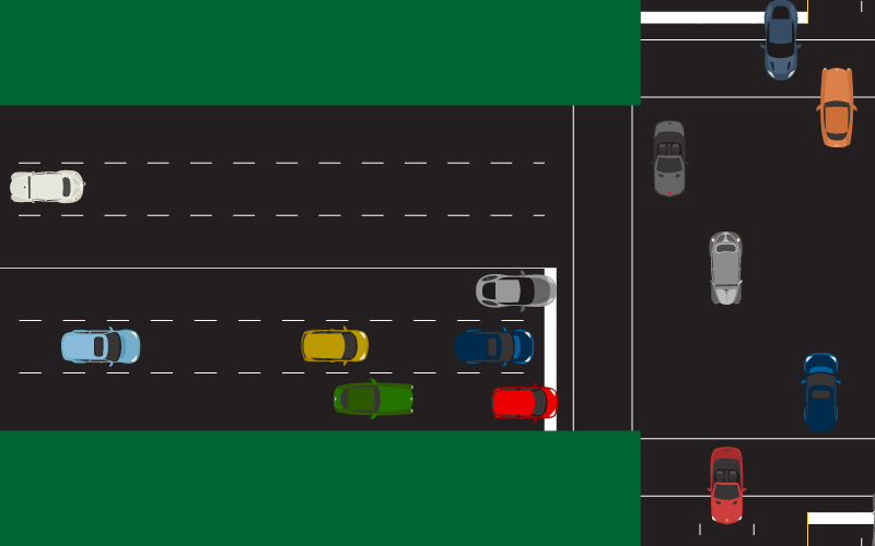 Intersection Escape Route Example